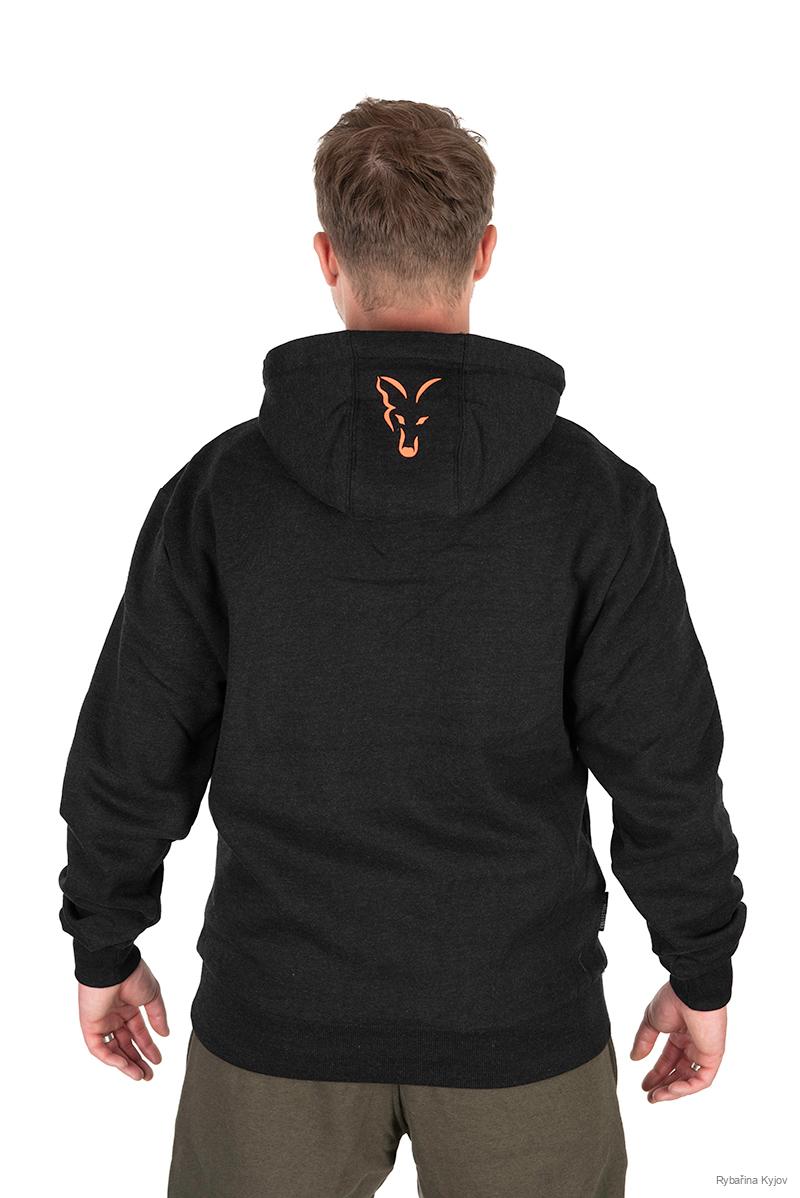 FOX COLLECTION MIKINA BLACK & ORANGE Vel.. L