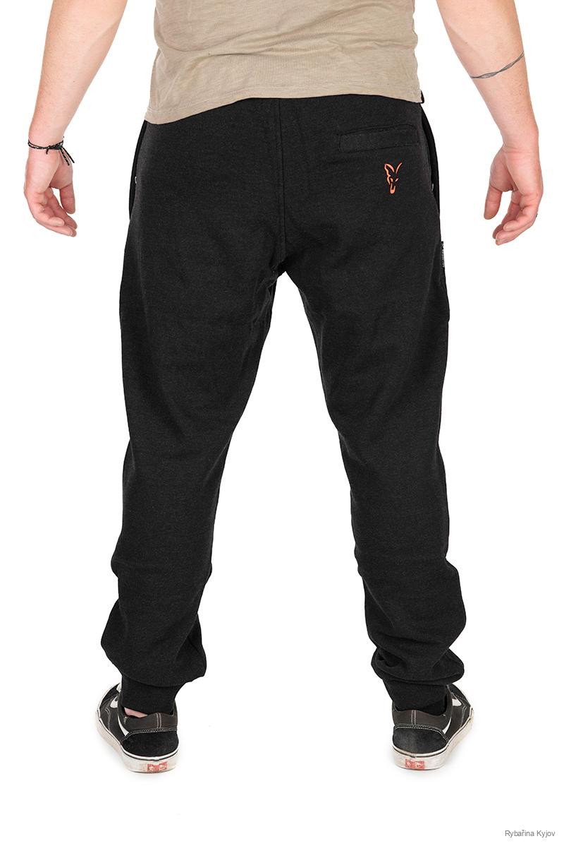 FOX COLLECTION Tepláky BLACK & ORANGE Vel. L
