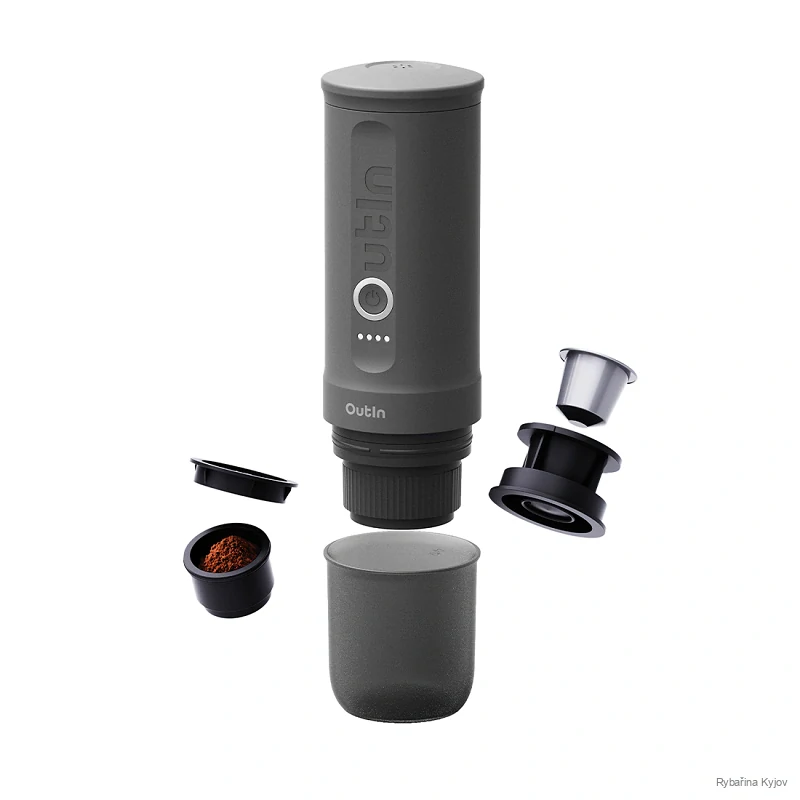Outin Nano Portable Espresso Machine – Space Grey