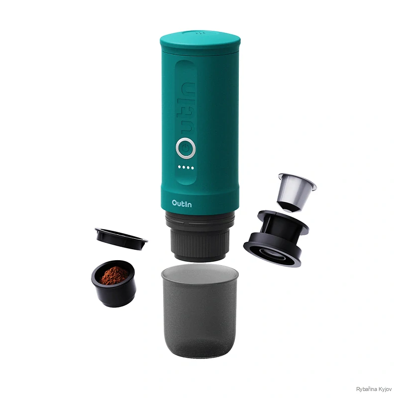 Outin Nano Portable Espresso Machine – Teal
