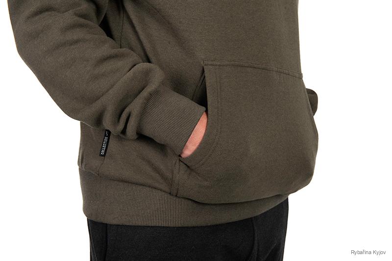 FOX COLLECTION MIKINA GREEN & BLACK vel. L