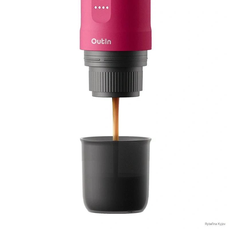 Outin Nano Portable Espresso Machine – Crimson Red