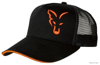 FOX BLACK & ORANGE TRUCKER CAP