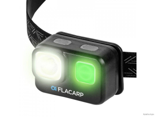 Čelovka Flacarp HL2000 bílá+zelená led